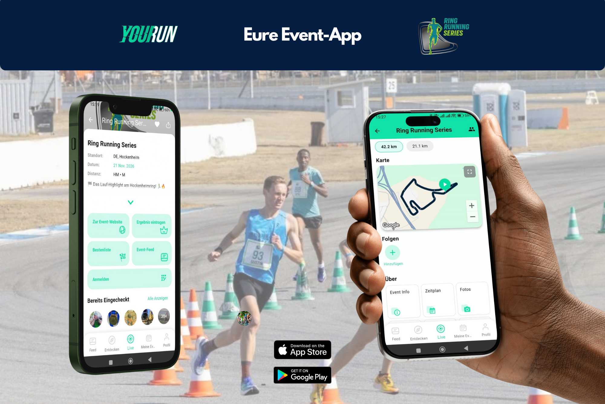 Live Tracking and all Updates: the YOUR RUN Event App